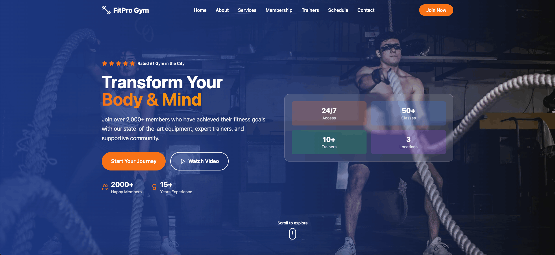 Gym Website - Web Development Project
