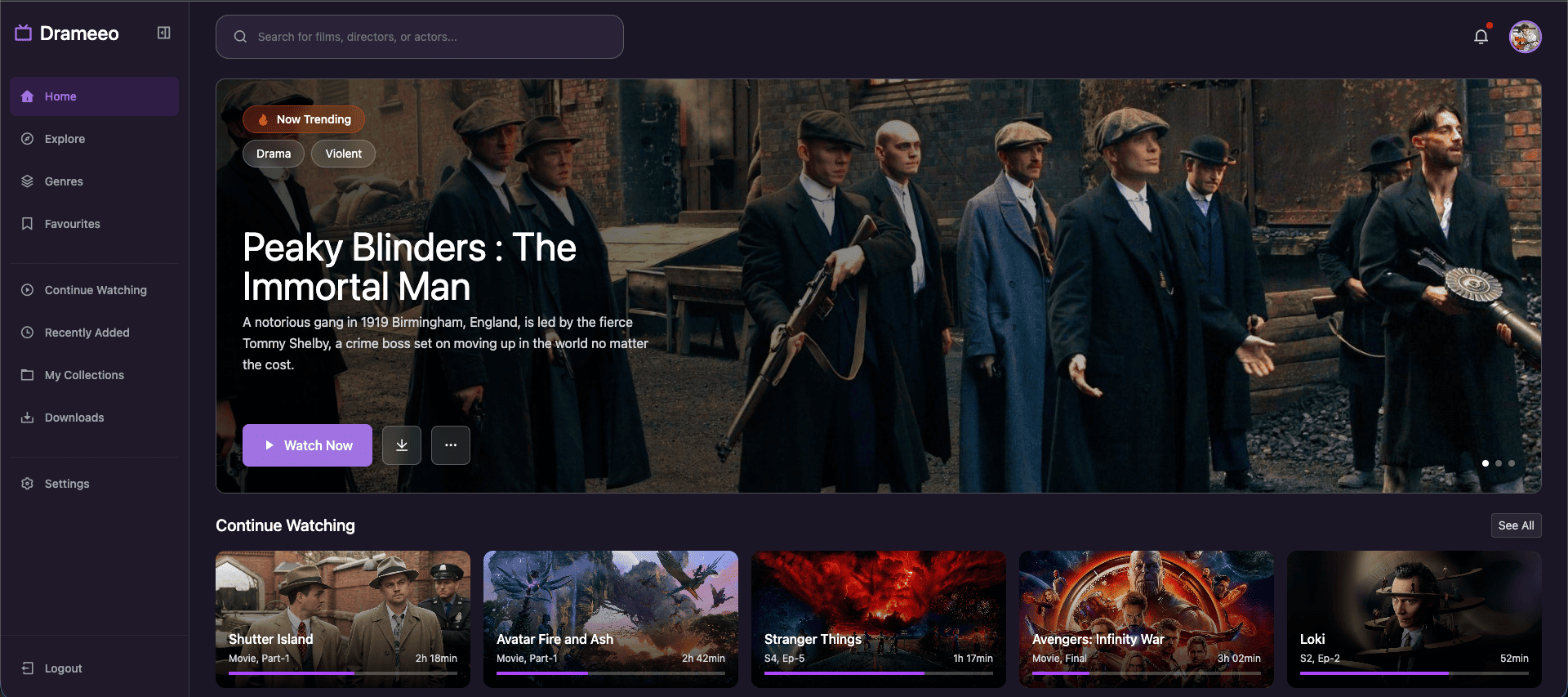 Movie App - Web Development Project